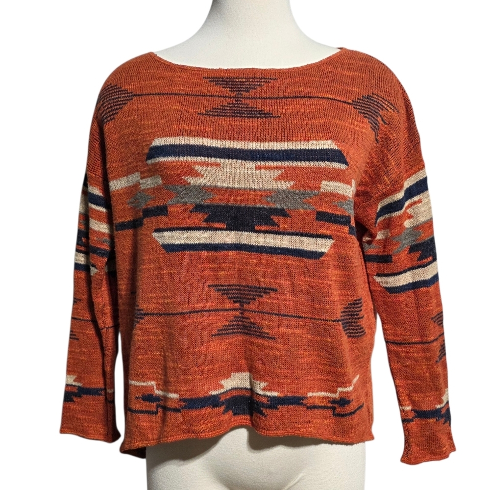 NWT VINTAGE RALPH LAUREN DENIM & SUPPLY AZTEC TOP SZ S